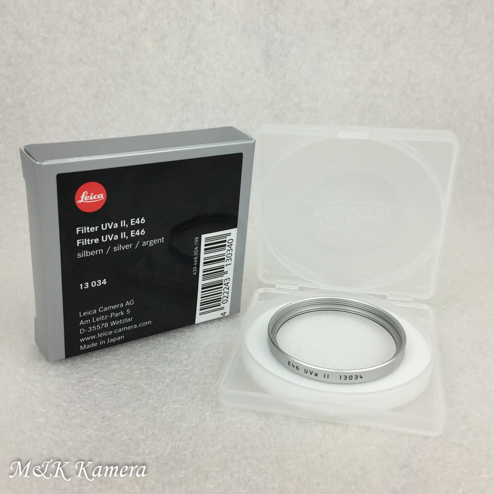 Brand New Leica E46 46mm UVa II Silver 13034 Filter #13034