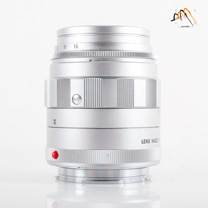 LEITZ Leica Tele-Elmarit M 90mm/F2.8 Ver.I V.1/ Fat Silver Lens Yr.1964 Canada #11607