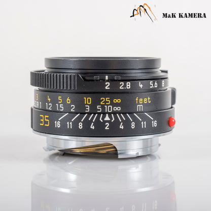 Leica Summicron-M 35mm/F2.0 Ver.4 7 Elements Black Lens Yr.1991 Germany 11310 #11993