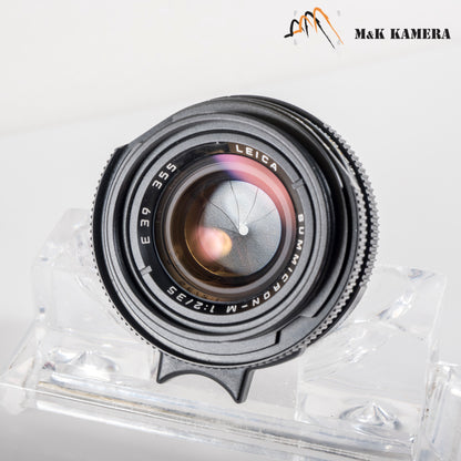Leica Summicron-M 35mm/F2.0 Ver.4 7 Elements Black Lens Yr.1991 Germany 11310 #11993