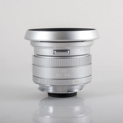 Leica Elmarit-M 28mm/F2.8 E39 Asph 11664 Silver Lens Yr.2009 Germany 11664 #88689