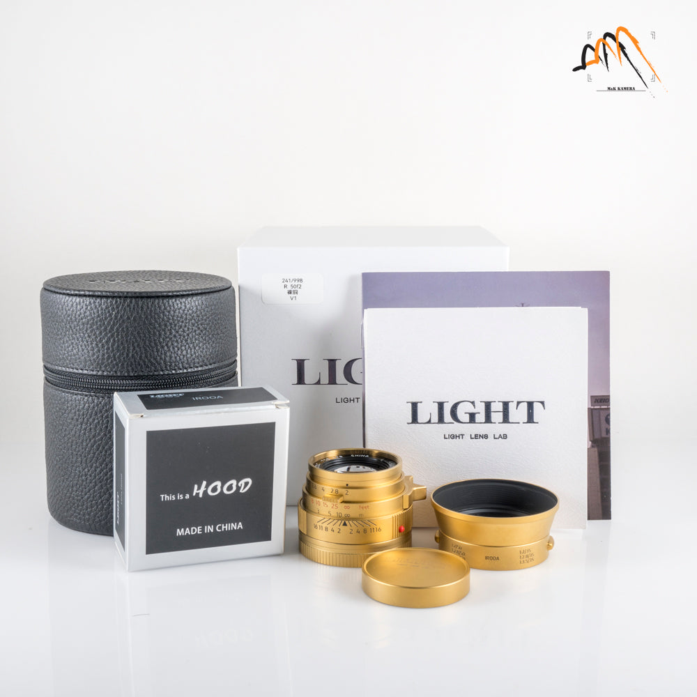 LIGHT LENS LAB V2LC-M 50mm/F2 Gold Lens China #88658