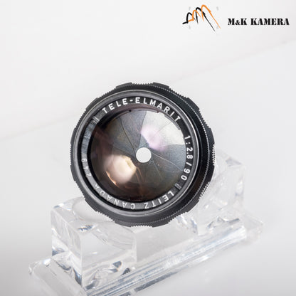 LEITZ Leica Tele-Elmarit M 90mm/F2.8 Ver.I V.1/ Fat Black Lens Yr.1971 Canada #11978