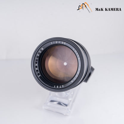 LEITZ Leica Summicron M 90mm/F2.0 Ver.I V.1 Black Lens Yr.1975 Canada #23402