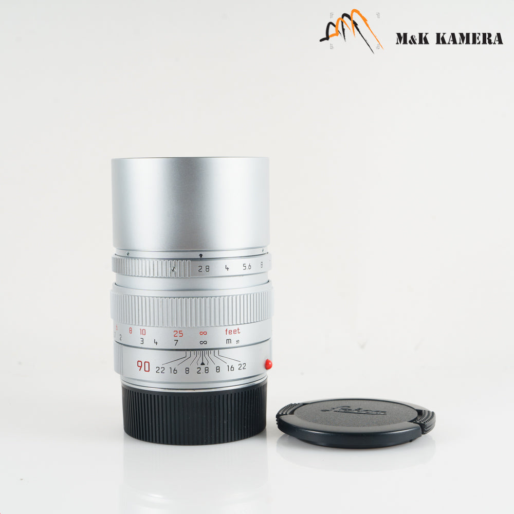Leica Elmarit-M 90mm/F2.8 E46 Ver.II V2 Silver Lens Yr.1996 Germany 11808 #23298