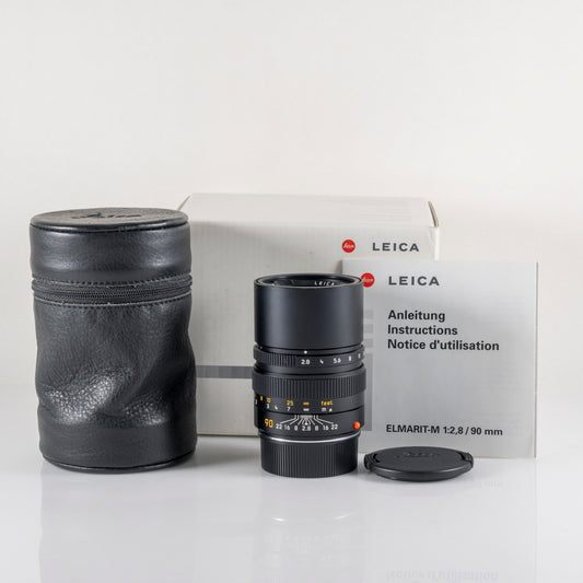 Leica Elmarit-M 90mm/F2.8 E46 Ver.II V2 Black boxed 11807 #11879