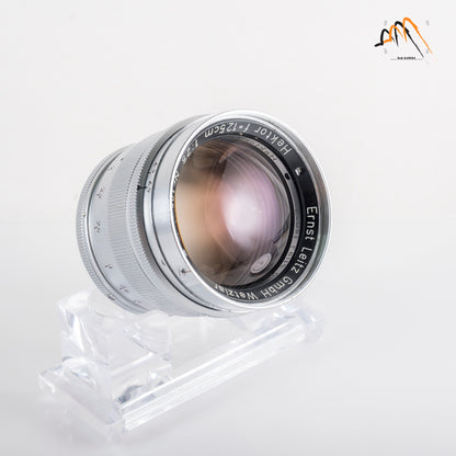 LEITZ Leica Hektor L39 125mm/F2.5 Visoflex lens Silver Lens Yr.1953 LTM Canada #11627