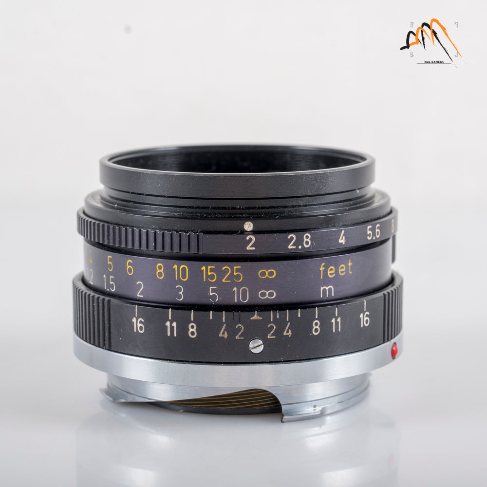 LEITZ Leica Summicron-M 35mm/F2.0 E39 6E/ Elements Lens Yr.1977 Canada #88258