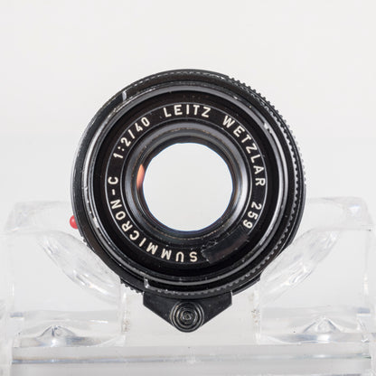 LEITZ Leica Summicron-C 40mm/F2.0 Serie 5.5 Lens Yr.1973 Germany #11956