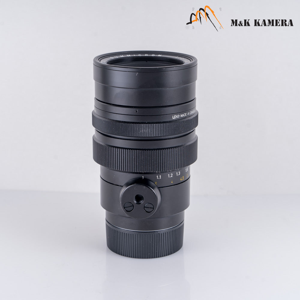 LEITZ Leica Summicron M 90mm/F2.0 Ver.I V.1 Black Lens Yr.1975 Canada #23402