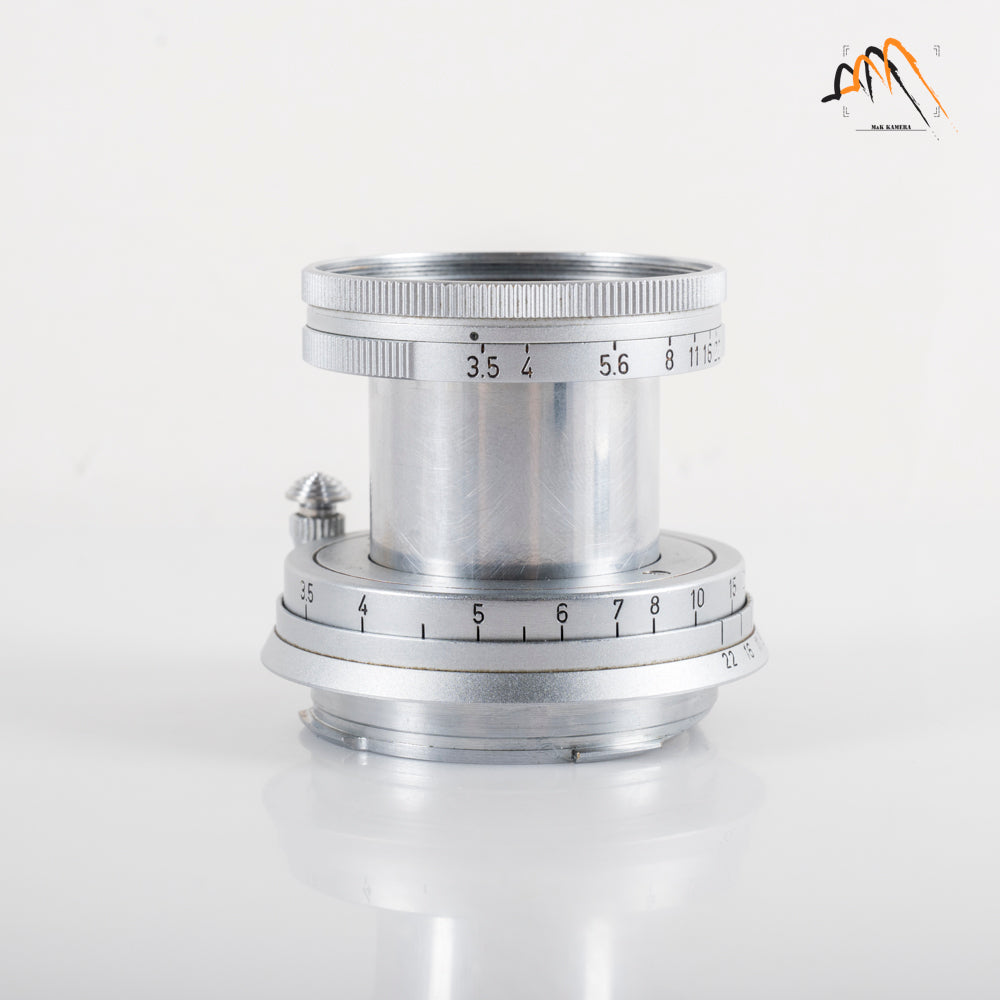 LEITZ Leica Elmar M 50mm/F3.5 E39 Silver Lens Yr.1956 Germany #11587