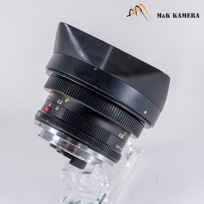 Leica Super-Angulon-R 21mm/F4.0 with 12506 hood #23120
