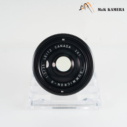 LEITZ Leica Summicron-R 35mm/F2.0 Ver.I V.1 Lens Yr.1973 Canada 11227 #88212