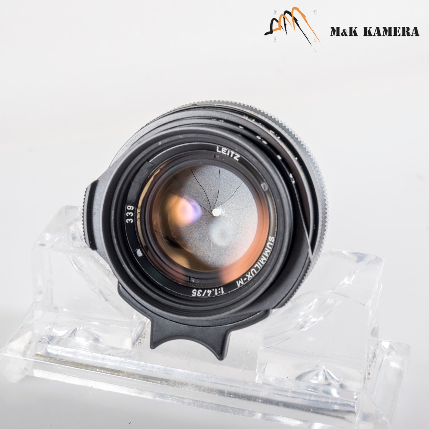 Leica Summilux M 35mm/F1.4 Pre-Asph Black Rare with 12504 hood #11986