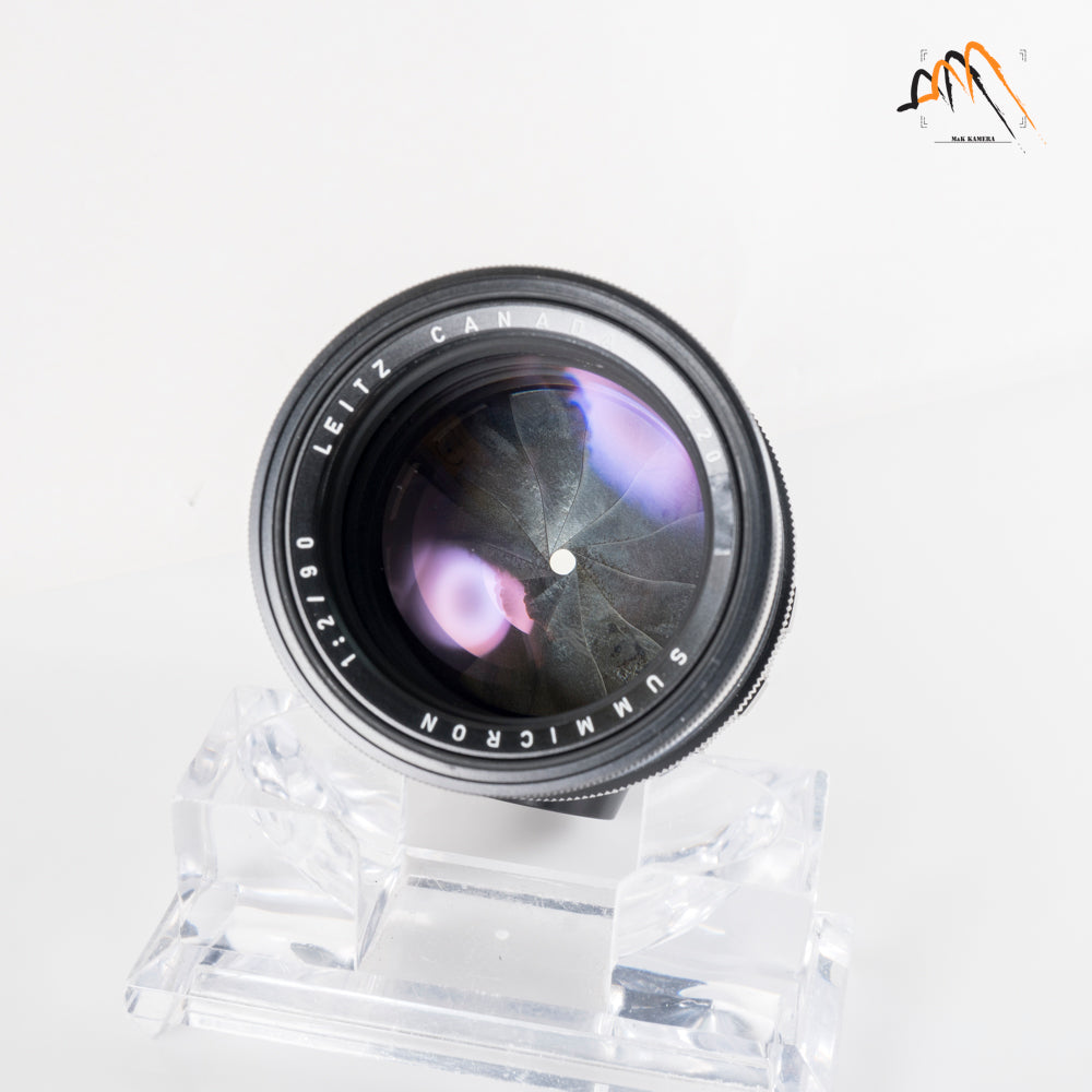 LEITZ Leica Summicron M 90mm/F2.0 Ver.I V.1 Black Lens Yr.1966 Canada #11591
