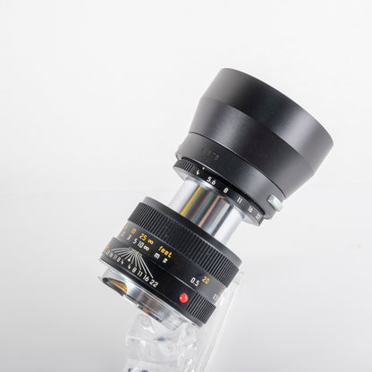Leica Macro-Elmar-M 90mm/F4.0 Set Black Lens Yr.2003 Germany 11629 #88676