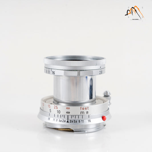 LEITZ Leica Elmar M 50mm/F2.8 Ver.I Silver Lens Yr.1966 Germany #11287