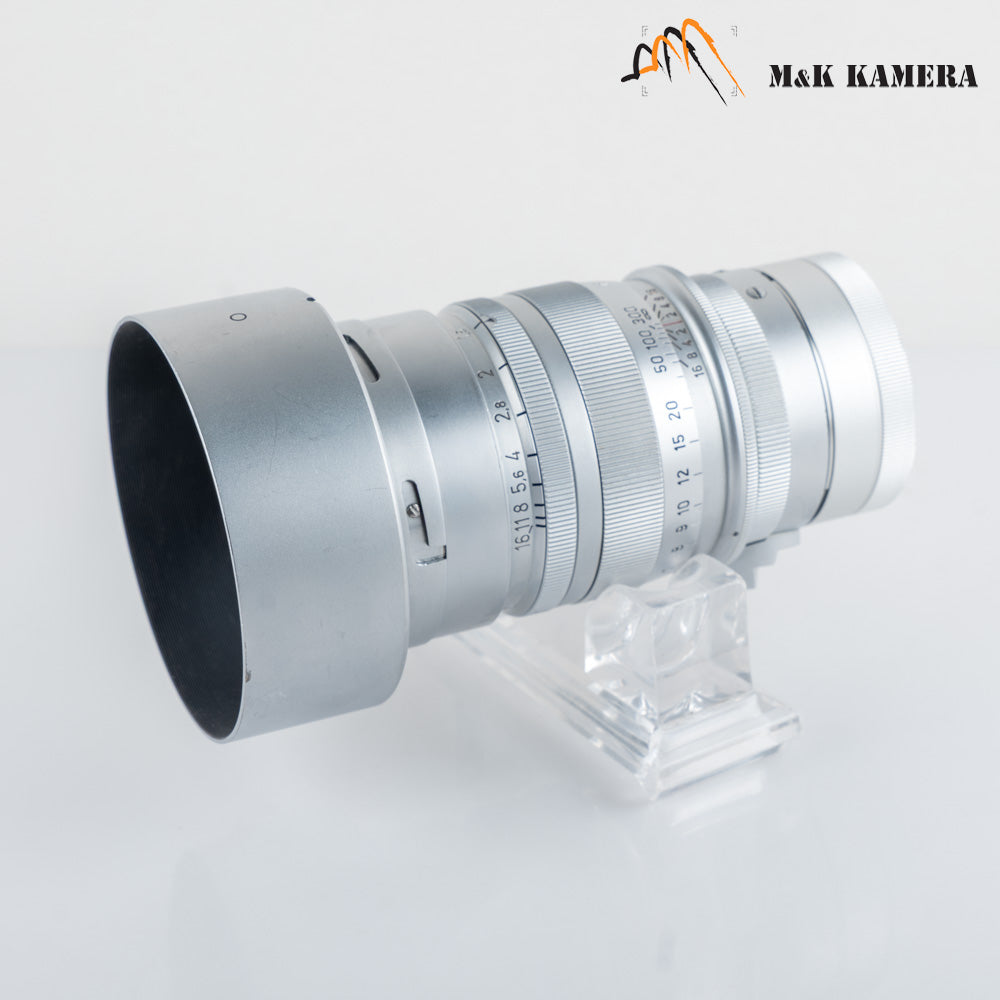 Leica Summarex L39 85mm/F1.5 with hood #11929