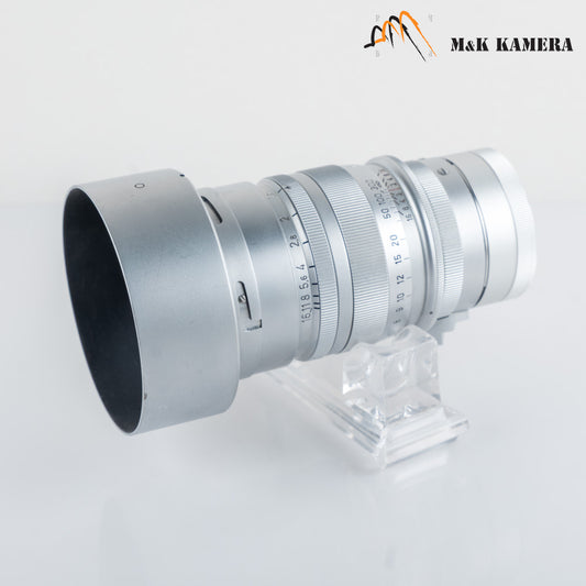 Leica Summarex L39 85mm/F1.5 with hood #11929