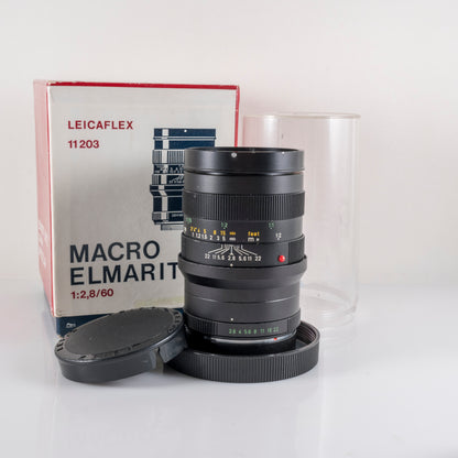 Leica Macro-Elmarit-R 60mm/F2.8 w/ 1:1 Extension tube boxed 11203 #11905