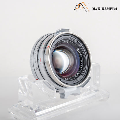 Leica Summilux-M 35mm/F1.4 E46 Steel Rim 2022 Silver Lens Germany 11301 #23870