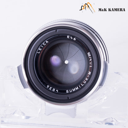 Brand New Leica Summilux-M 35mm/F1.4 E46 Steel Rim 2022 Silver Lens Germany 11301 #11301