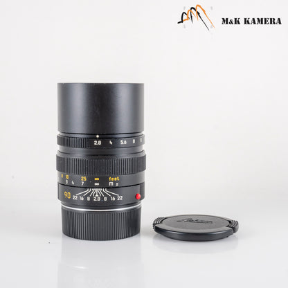 Leica Elmarit-M 90mm/F2.8 E46 Ver.II V2 Black Lens Yr.1988 Germany 11807 #23910