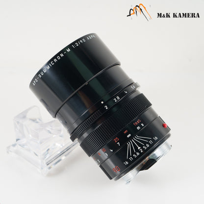 Leica APO-Summicron-M 90mm/F2.0 ASPH Silver Black Re-painted 11885 #23279