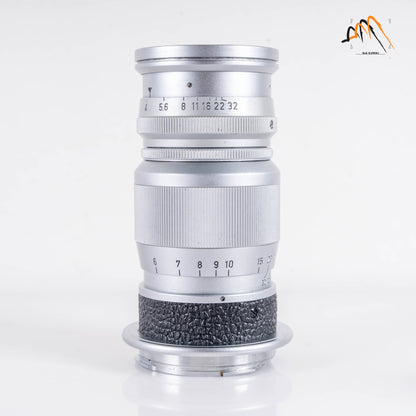 LEITZ Leica Elmar M 90mm/F4.0 Silver Lens Yr.1958 Germany #23458